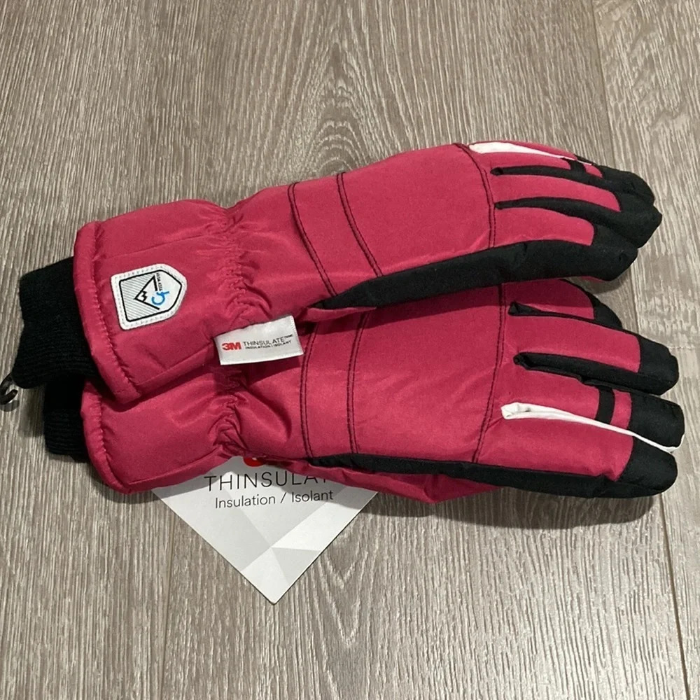 🌸 NWT 3M Thinsulate Pink Gloves Girls 7-16